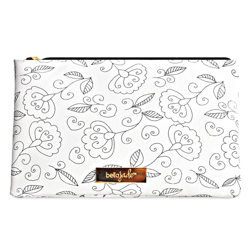 Bella Jade Small Makeup Pouch for Women  Cute Cosmetic Bag for Purse - Image 1